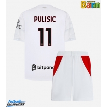 AC Milan Christian Pulisic #11 Bortedraktsett Barn 2026-27 Kortermet (+ Korte bukser)